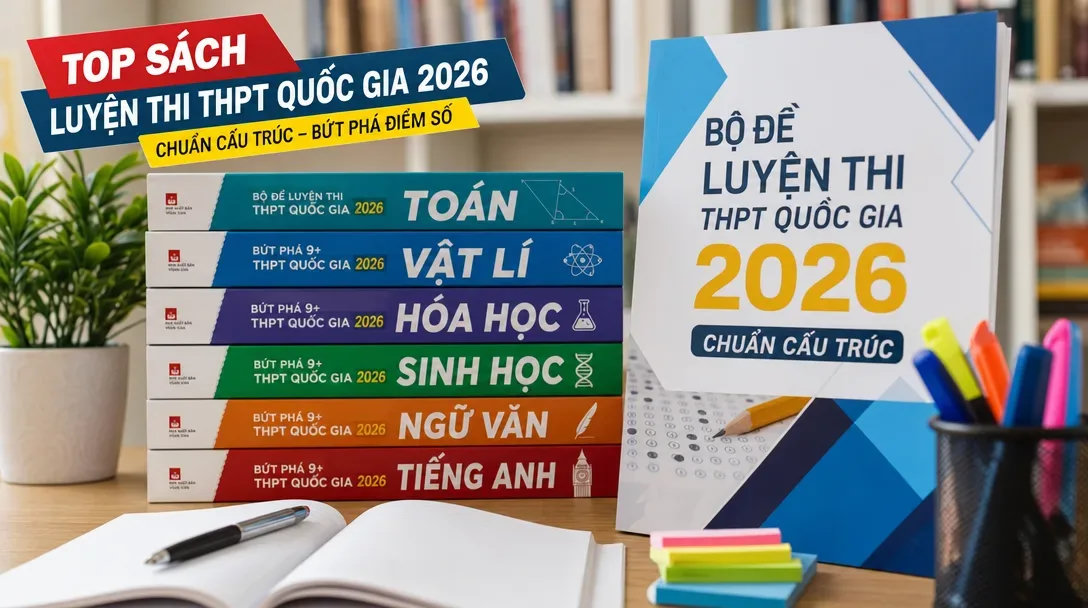 Top sách luyện thi THPT quốc gia 2026 chuẩn cấu trúc