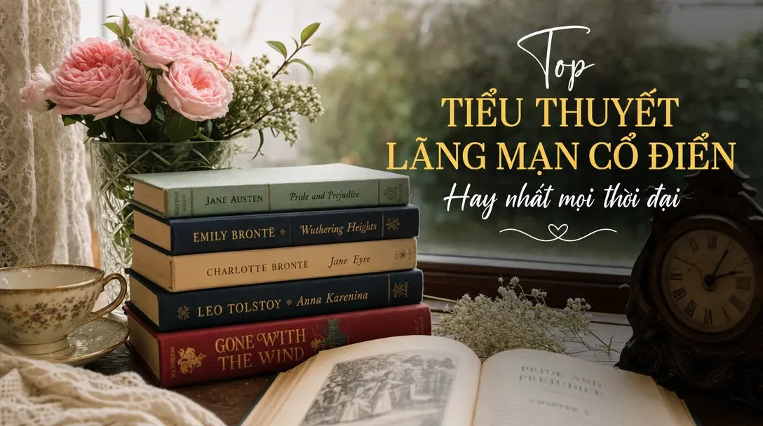 Top Tiểu Thuyết Lãng Mạn Cổ Điển Hay Nhất Mọi Thời Đại