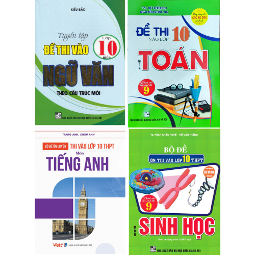 Combo Bộ Đề Thi Vào Lớp 10 – Chuyên Sinh Học (Bộ 4 Cuốn)