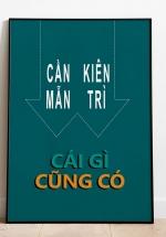 Tranh Canvas Treo Tường Cần Mẫn Kiên Trì Cái gì Cũng Có
