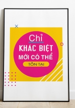 Tranh Canvas Treo Tường Chỉ Khác Biệt Mới Có Thể Tồn Tại