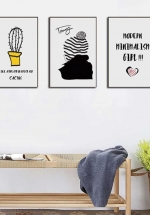 Tranh Canvas Treo Tường Cô Gái Và Xương Rồng