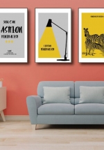 Tranh Canvas Treo Tường Fashion Và Ngựa Vằn