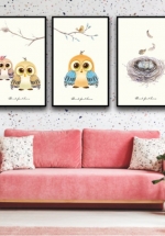 Tranh Canvas Treo Tường Gia Đình Cú