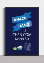 Tranh Canvas Treo Tường Khách Hàng Là Chén Cơm Manh Áo