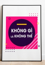 Tranh Canvas Treo Tường Không Gì Là Không Thể