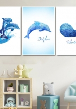 Tranh Canvas Treo Tường Những Chú Cá Heo