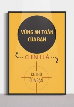 Tranh Canvas Treo Tường Vùng An Toàn Của Bạn Chính Là Kẻ Thù Của Bạn