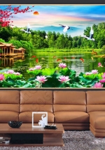Tranh Đầm Sen Và Phong Cảnh Nghệ Thuật – NS2597