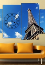 Tranh Đồng Hồ Tháp Eiffel