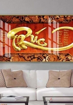 Tranh Tết Treo Tường Chữ Phúc 01