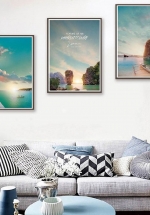 Tranh Treo Tường Phong Cảnh Bình Minh Trên Biển