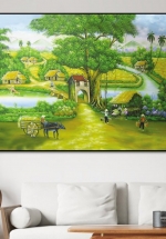 Tranh Treo Tường Cảnh Làng Quê