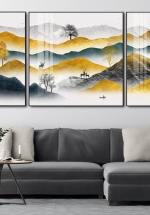 Tranh Treo Tường Cảnh Núi Và Nai
