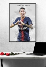 Tranh Treo Tường Cầu Thủ Bóng Đá Ángel Di María