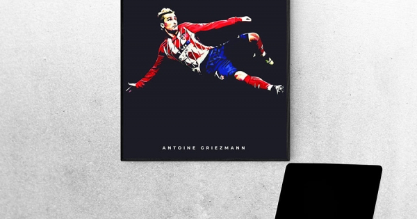 Tranh Treo Tường Cầu Thủ Bóng Đá Antoine Griezmann Mẫu 2