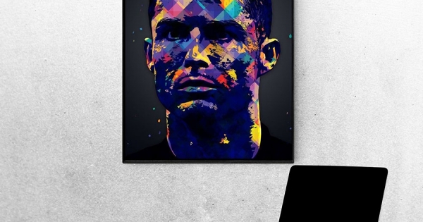 Tranh Treo Tường Cầu Thủ Bóng Đá Cristiano Ronaldo Mẫu 13