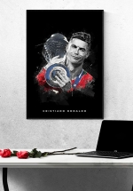 Tranh Treo Tường Cầu Thủ Bóng Đá Cristiano Ronaldo Mẫu 24