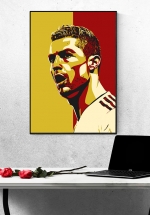 Tranh Treo Tường Cầu Thủ Bóng Đá Cristiano Ronaldo Mẫu 25