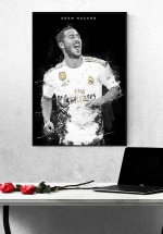 Tranh Treo Tường Cầu Thủ Bóng Đá Eden Hazard Mẫu 3