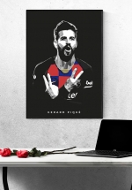 Tranh Treo Tường Cầu Thủ Bóng Đá Gerard Piqué