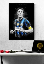Tranh Treo Tường Cầu Thủ Bóng Đá Javier Zanetti