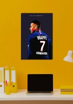 Tranh Treo Tường Cầu Thủ Bóng Đá Kylian Mbappé