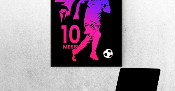 Tranh Treo Tường Cầu Thủ Bóng Đá Lionel Messi Mẫu 15