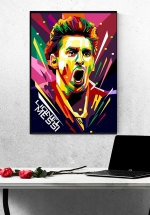 Tranh Treo Tường Cầu Thủ Bóng Đá Lionel Messi Mẫu 16