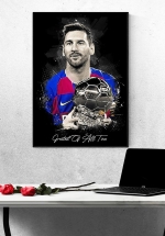 Tranh Treo Tường Cầu Thủ Bóng Đá Lionel Messi Mẫu 29