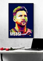 Tranh Treo Tường Cầu Thủ Bóng Đá Lionel Messi Mẫu 9