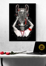Tranh Treo Tường Cầu Thủ Bóng Đá Paolo Maldini Mẫu 02