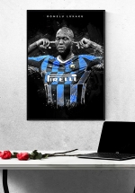 Tranh Treo Tường Cầu Thủ Bóng Đá Romelu Lukaku