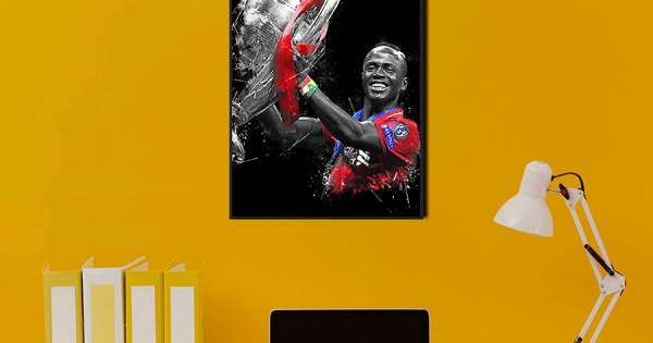 Tranh Treo Tường Cầu Thủ Bóng Đá Sadio Mané