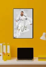 Tranh Treo Tường Cầu Thủ Bóng Đá Sergio Ramos Mẫu 02