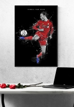 Tranh Treo Tường Cầu Thủ Bóng Đá Virgil van Dijk