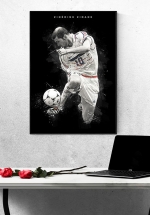 Tranh Treo Tường Cầu Thủ Bóng Đá Zinédine Zidane