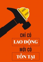 Tranh Treo Tường Chỉ Có Lao Động Mới Có Tồn Tại
