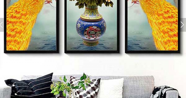 Tranh Treo Tường Chim Công 08