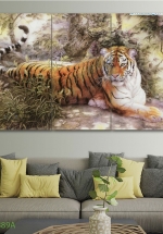 Tranh Treo Tường Con Hổ (3 Tấm 40×60 Cm)