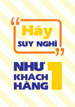 Tranh Treo Tường Hãy Suy Nghĩ Như Một Khách Hàng