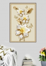 Tranh Treo Tường Hoa Ngọc Trắng (40×60 cm)