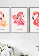 Tranh Treo Tường Hồng Hạc Uyên Ương