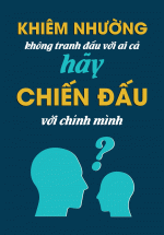 Tranh Treo Tường Khiêm Nhường Không Tranh Đấu Với Ai  Cả Hãy Chiến Đấu Với Chính Mình