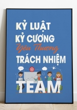 ​Tranh Treo Tường Kỷ Luật Kỷ Cương Yêu Thương Trách Nhiệm