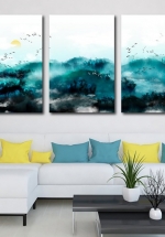 Tranh Treo Tường Phong Cảnh Mây Và Núi