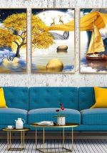 Tranh Treo Tường Phong Cảnh Rừng Đêm