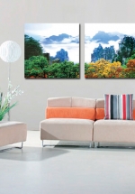 Tranh Treo Tường Rừng Cây Sắc Màu