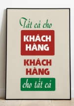 Tranh Treo Tường Tất Cả Cho Khách Hàng, Khách Hàng Cho Tất Cả
