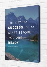 Tranh Treo Tường The Key To Success Is To Start Before You Are Ready